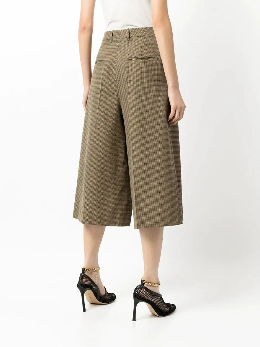 2019 Check Wool Culottes