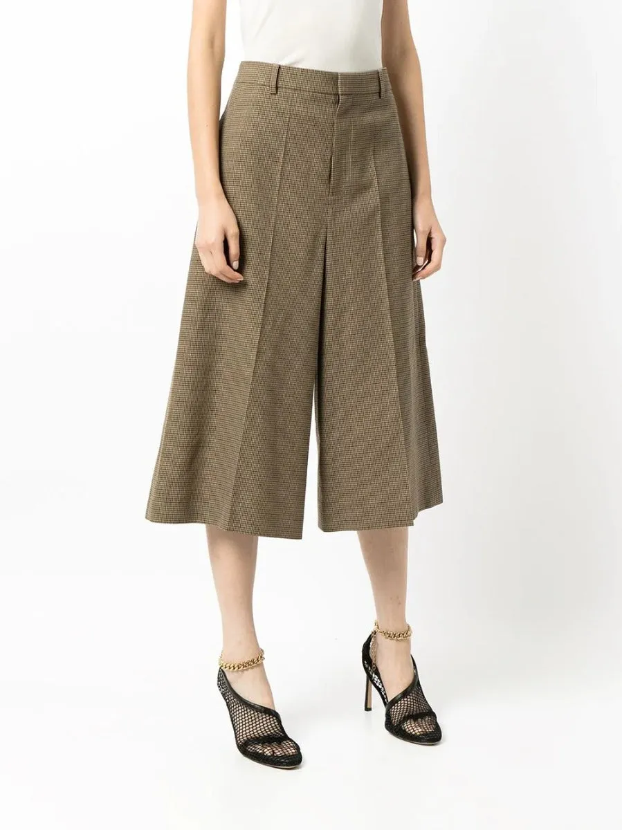 2019 Check Wool Culottes