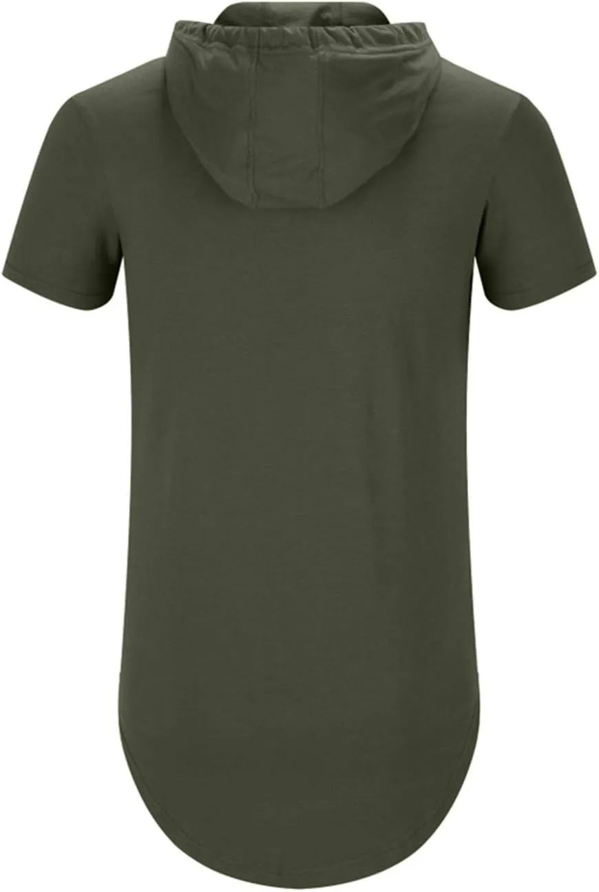 Aiyino Men's S-5X Short Sleeve Fashion Athletic Hoodies Sport Sweatshirt Hip Hop Pullover