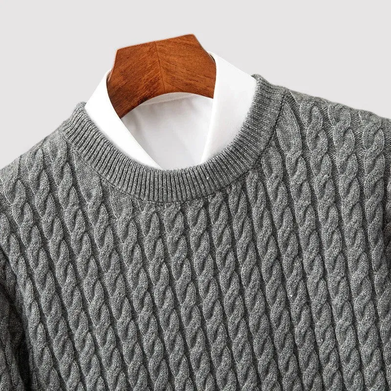 Ancien | Cable Knit Wool Sweater