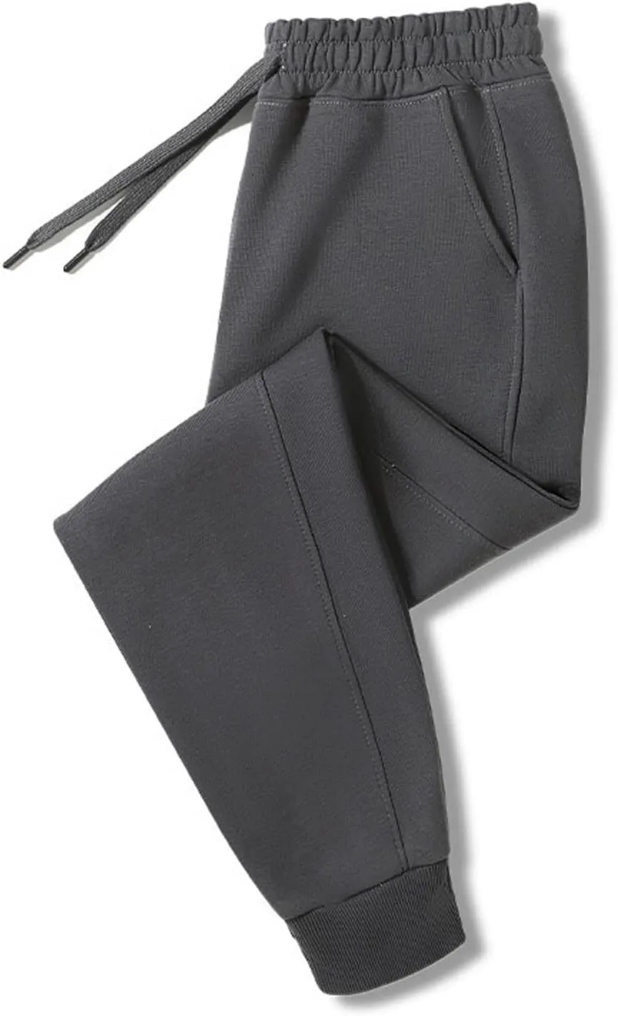 Beeswan Stretch Active Pants for Women Elastic High Waisted Drawstring Workout Cuffed Pants Breathable Comfy Trousers
