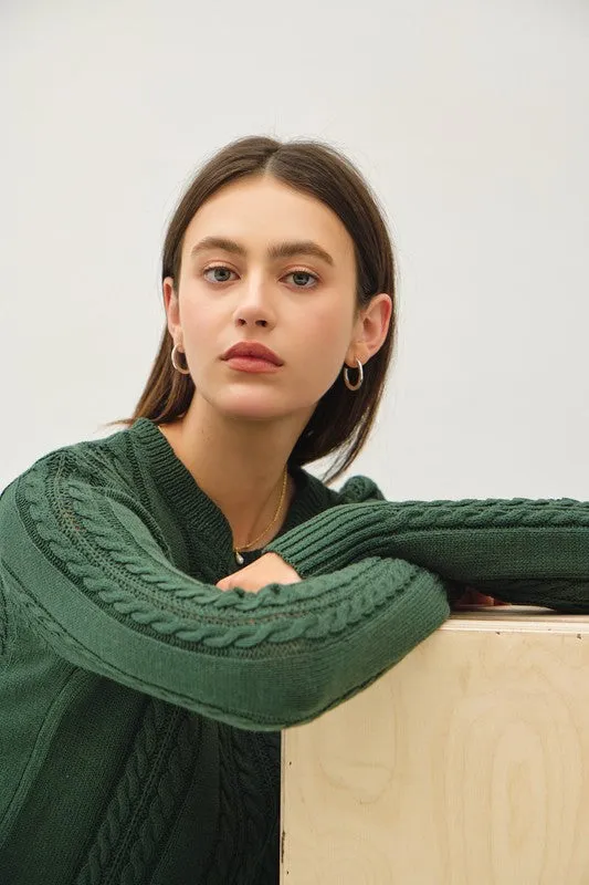 Charity Cable Knit Sweater