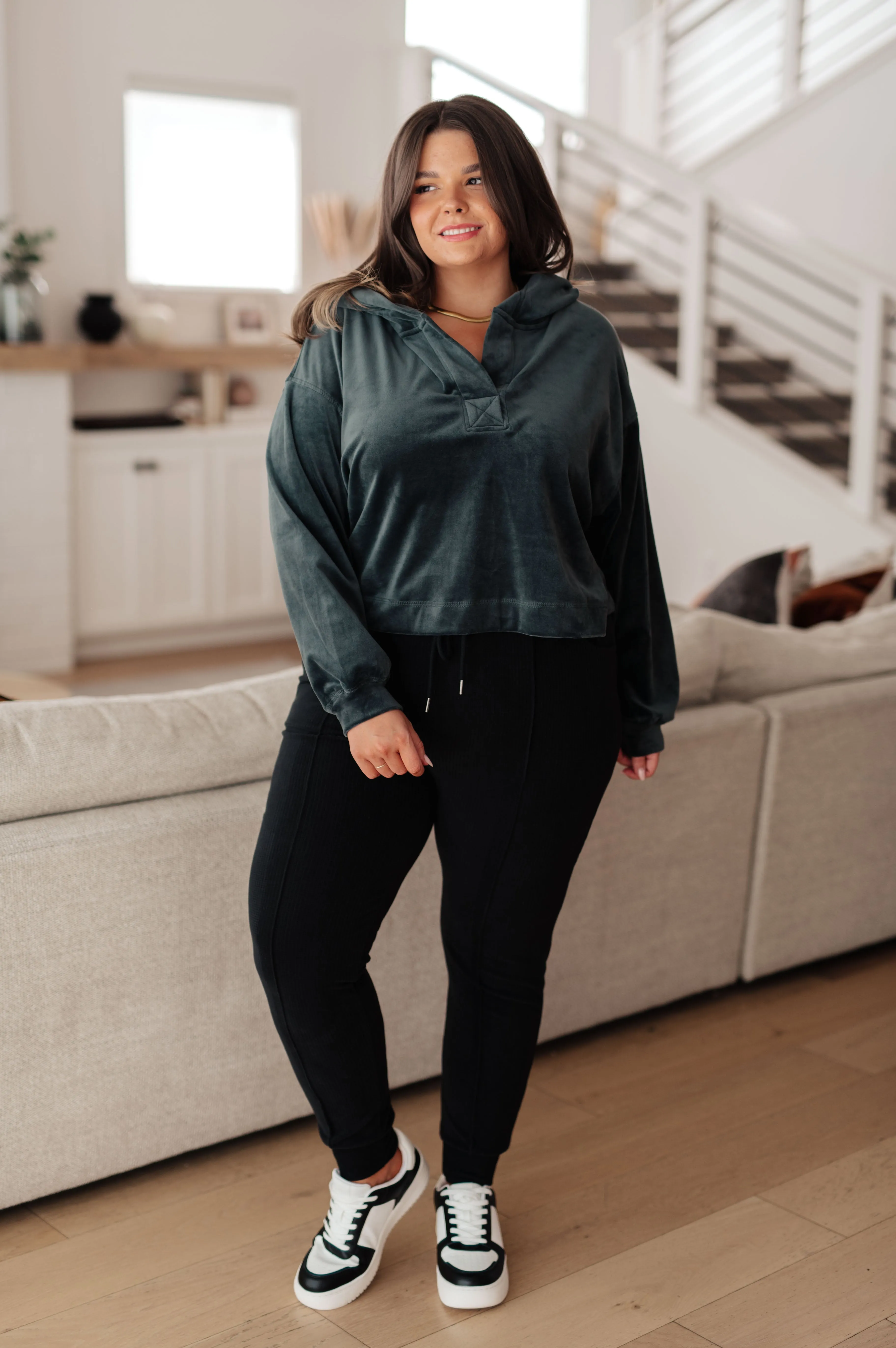 Count With Me Women’s Textured Knit Joggers