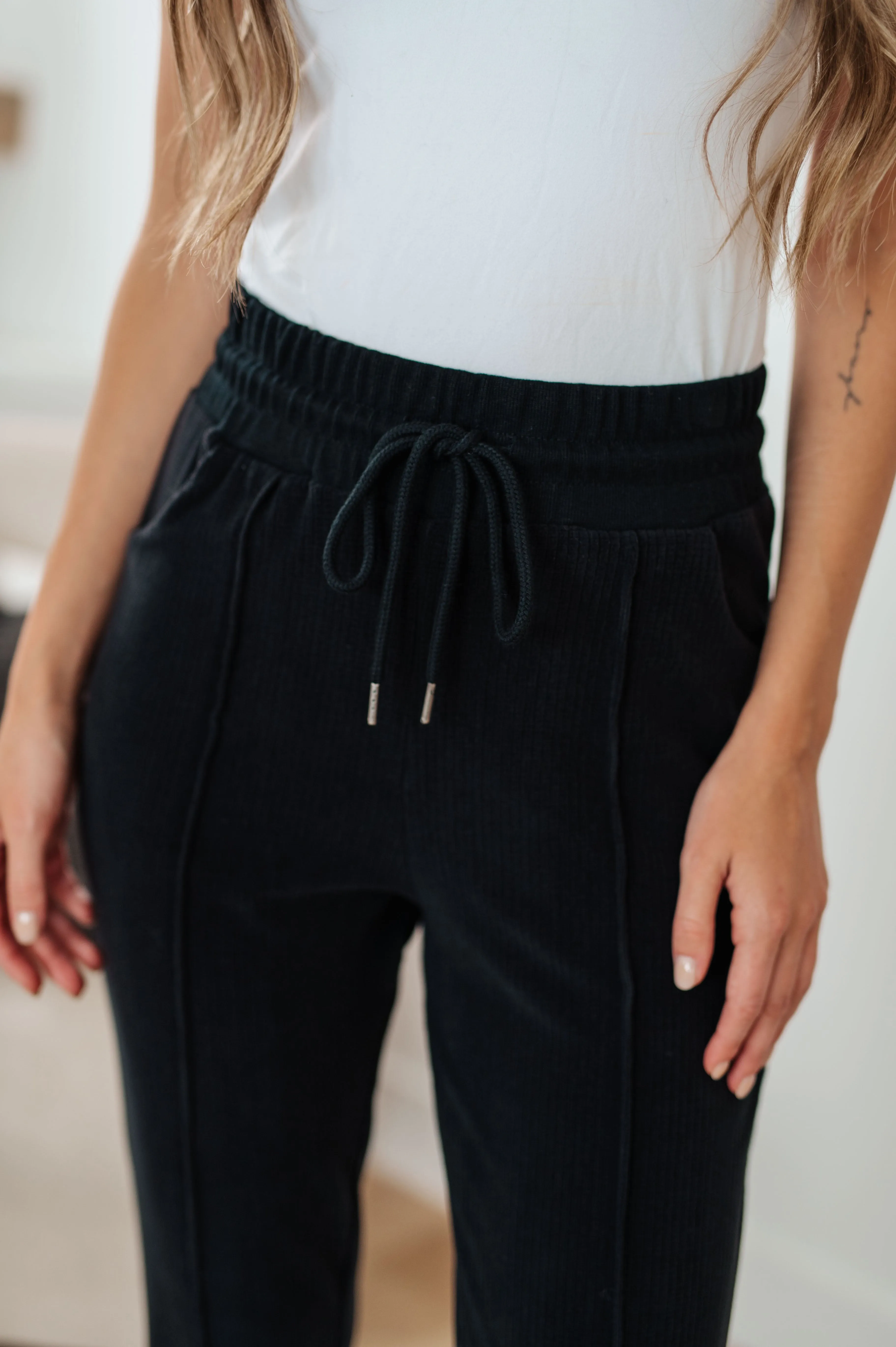 Count With Me Women’s Textured Knit Joggers