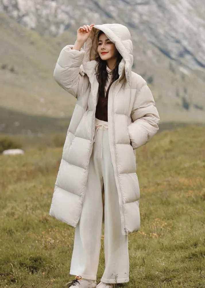 Hooded Quilted Down Puffer Coat