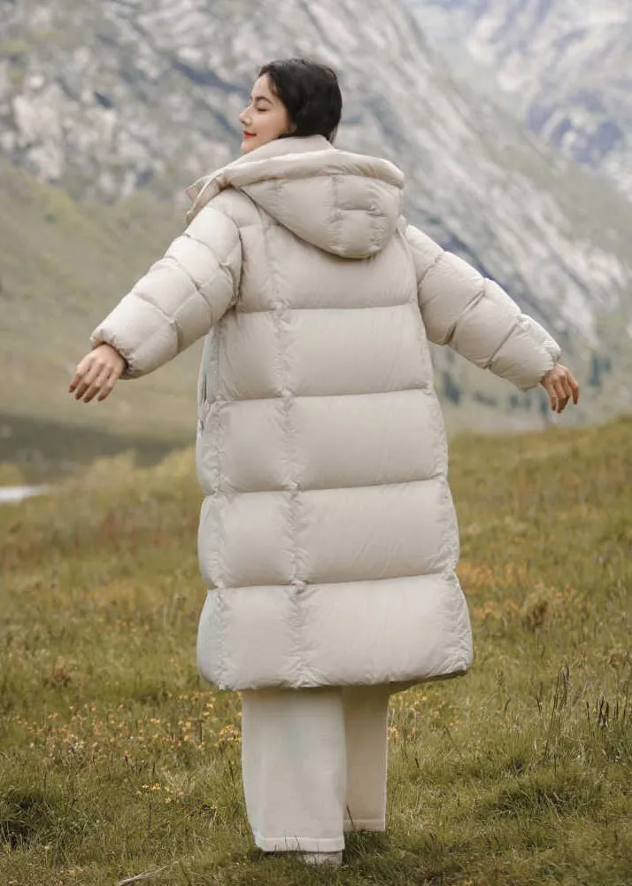 Hooded Quilted Down Puffer Coat