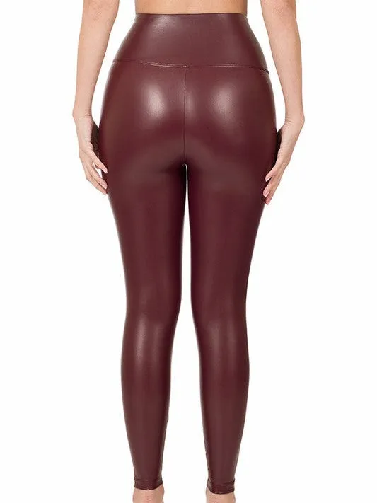 Imperfectly Perfect High Rise Faux Leather Leggings