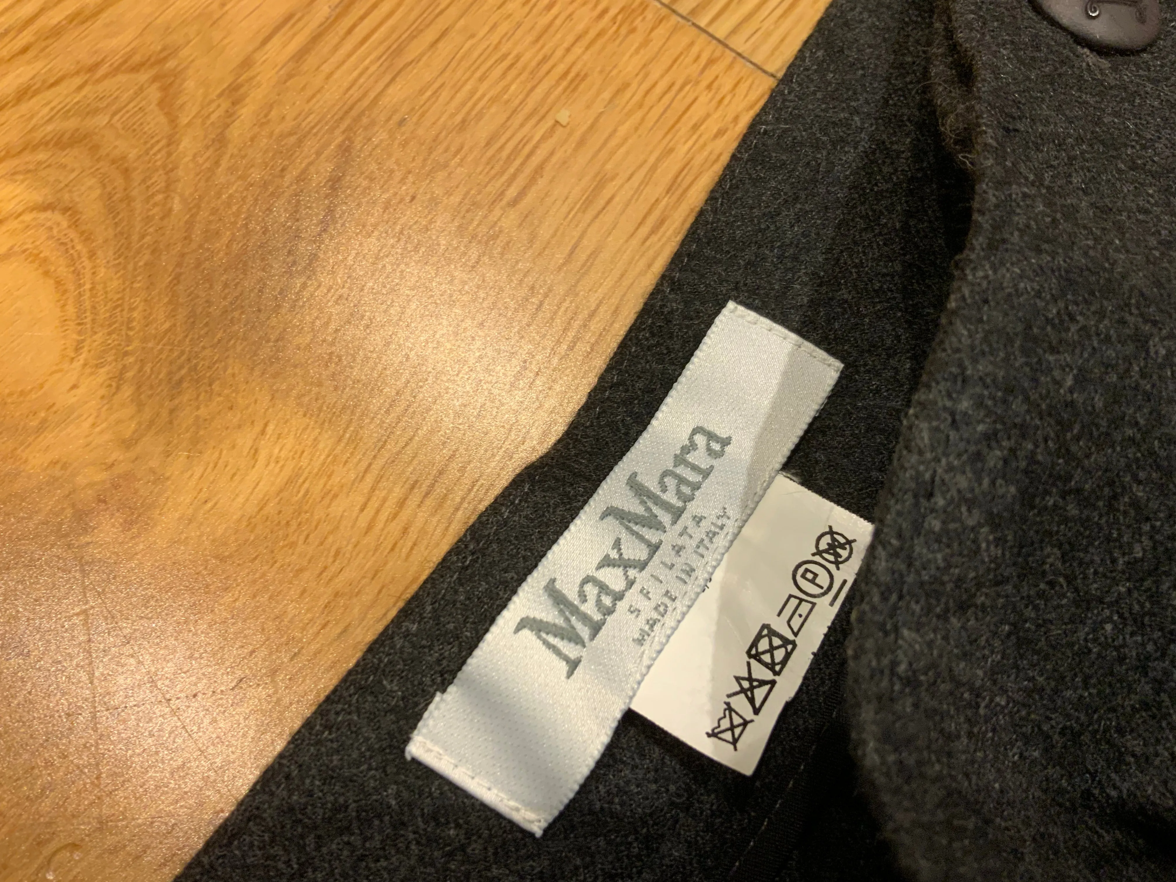 MAX MARA Dark Grey Wool Culottes Pants Trousers Size XS ladies
