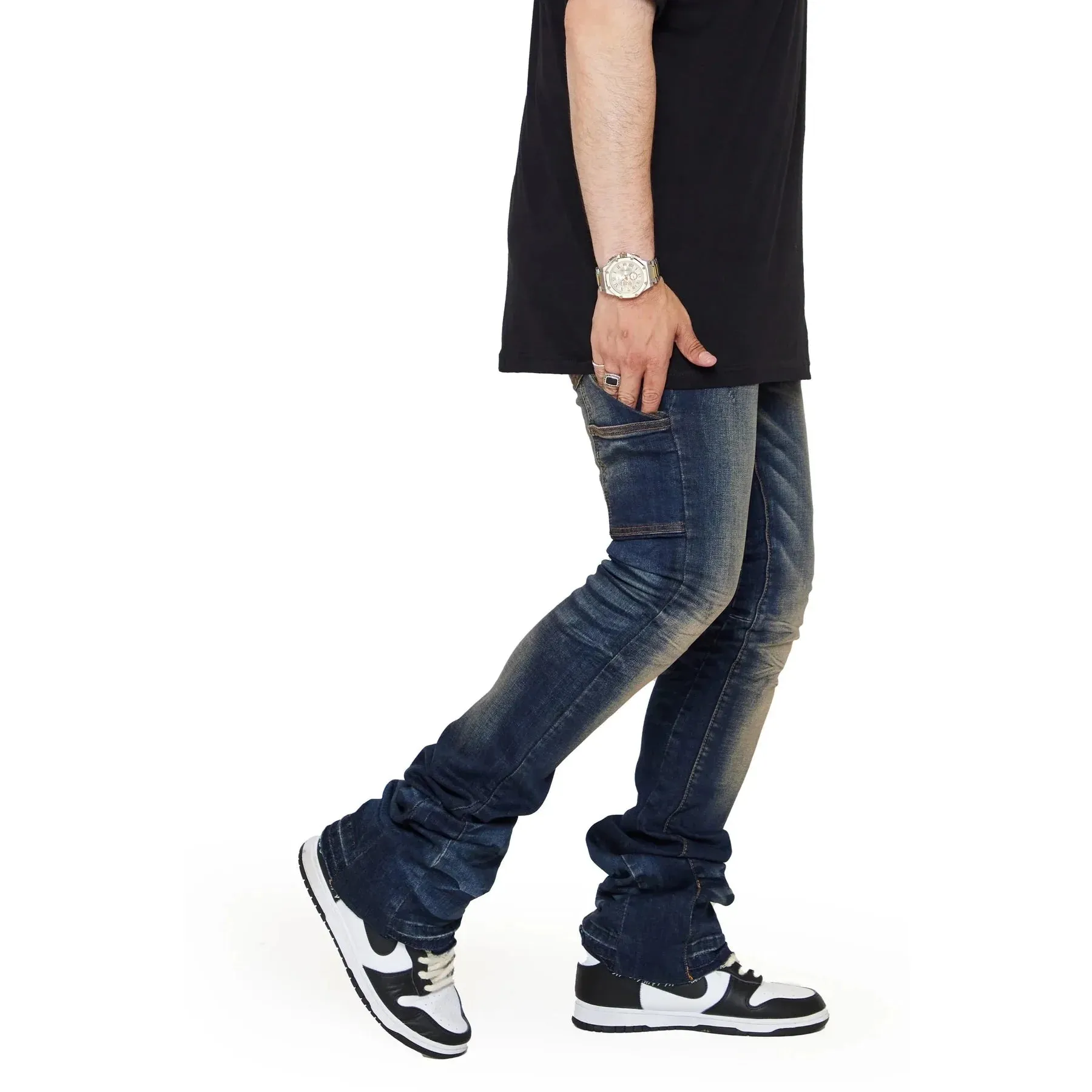 Valabasas Super Stacked "Achilles" Denim Jean