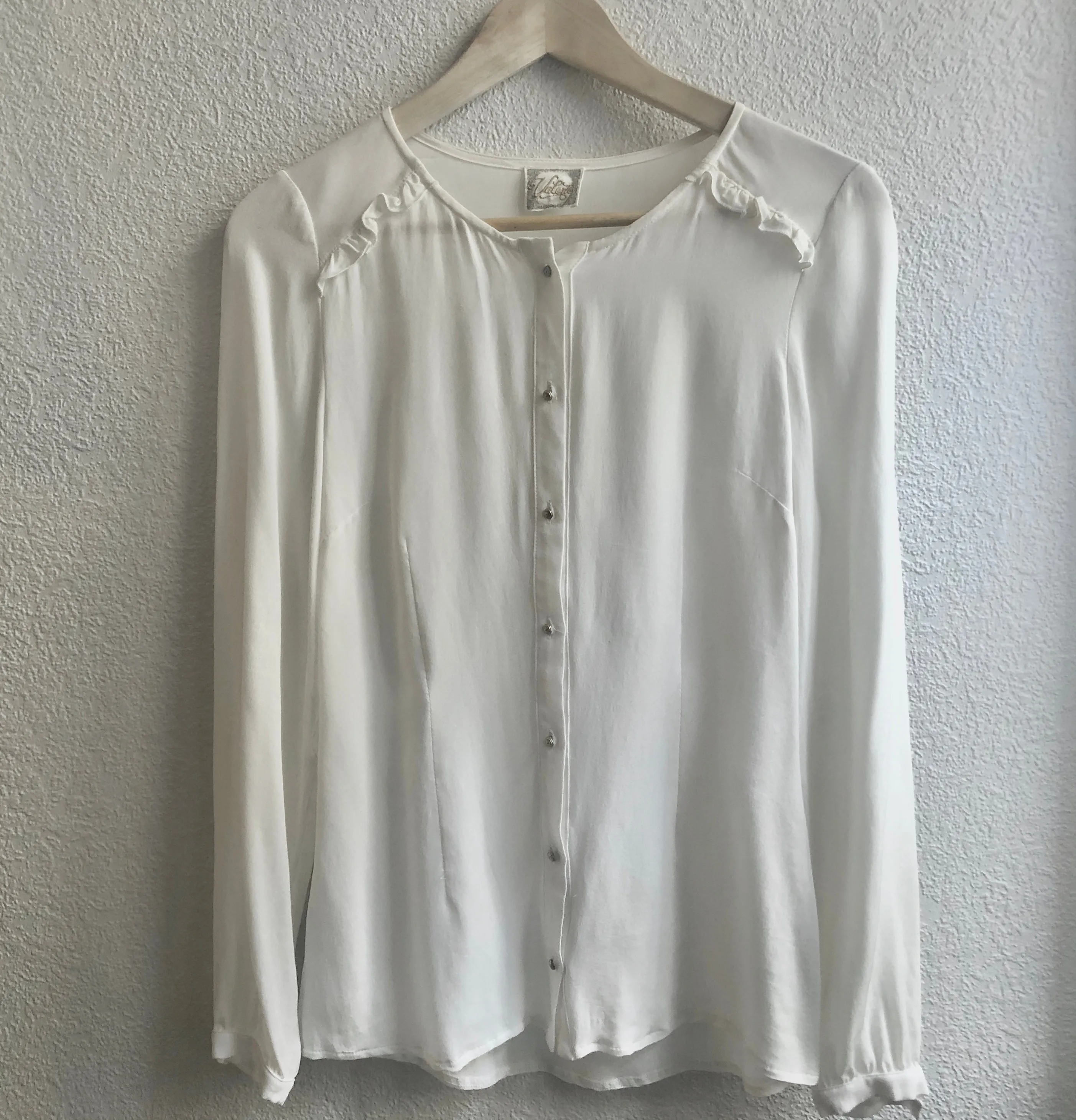 Valerie Ivory Silk Blouse - size EU36