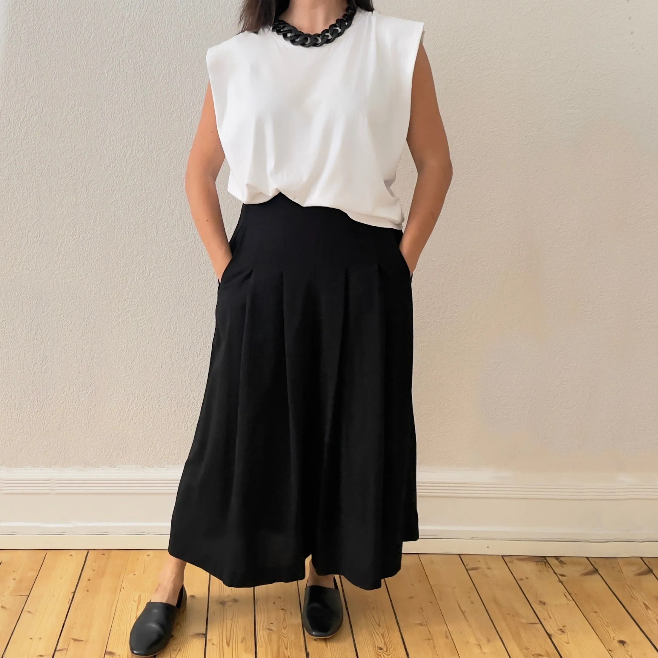 Vintage Black Culottes - Laurél