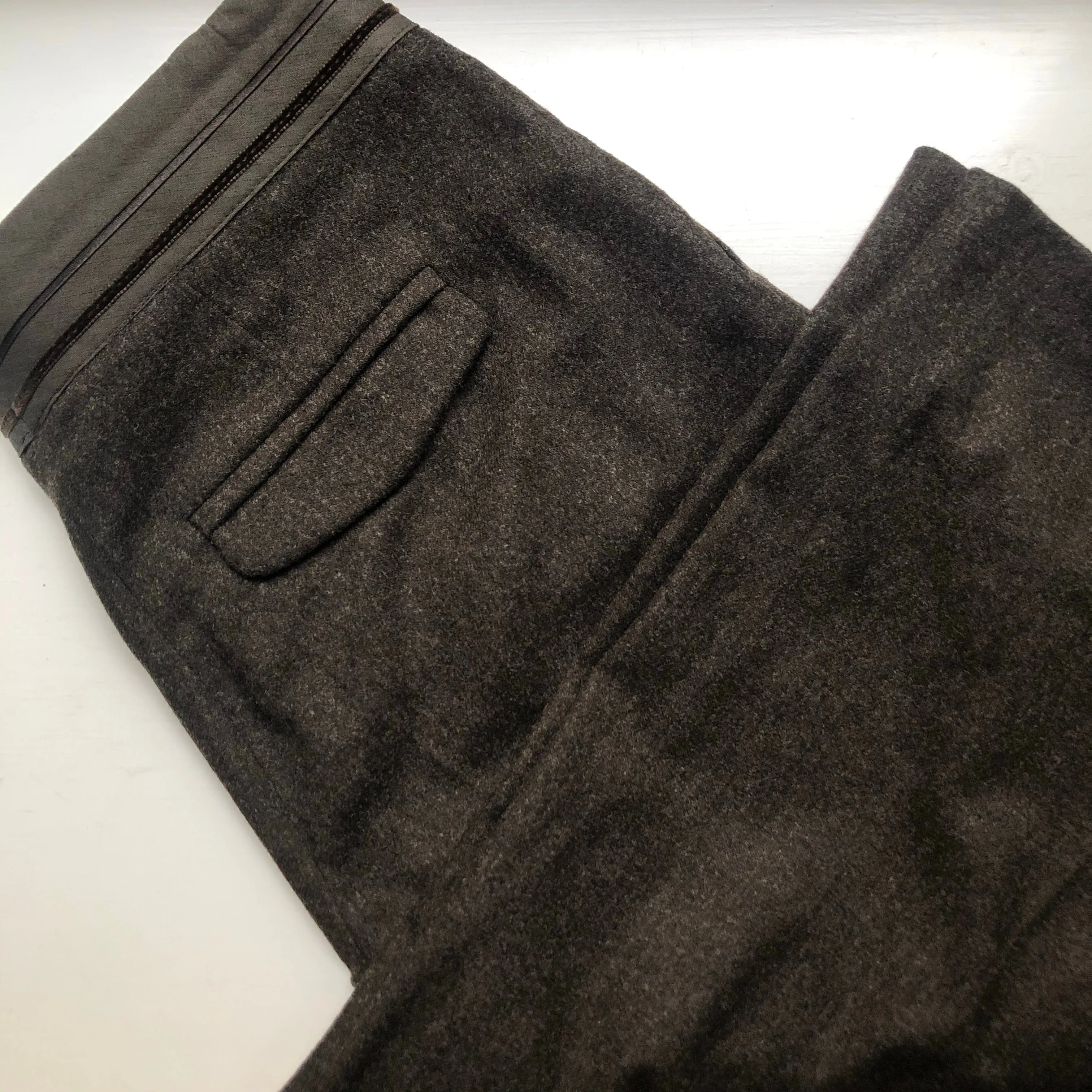 Vintage Brown Wool Culottes