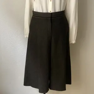 Vintage Brown Wool Culottes