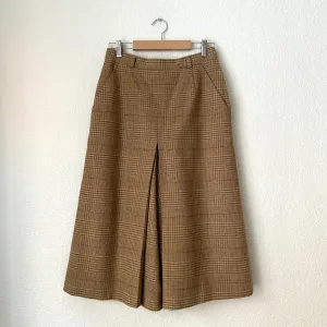 Vintage Glenplaid Wool Culottes - size S