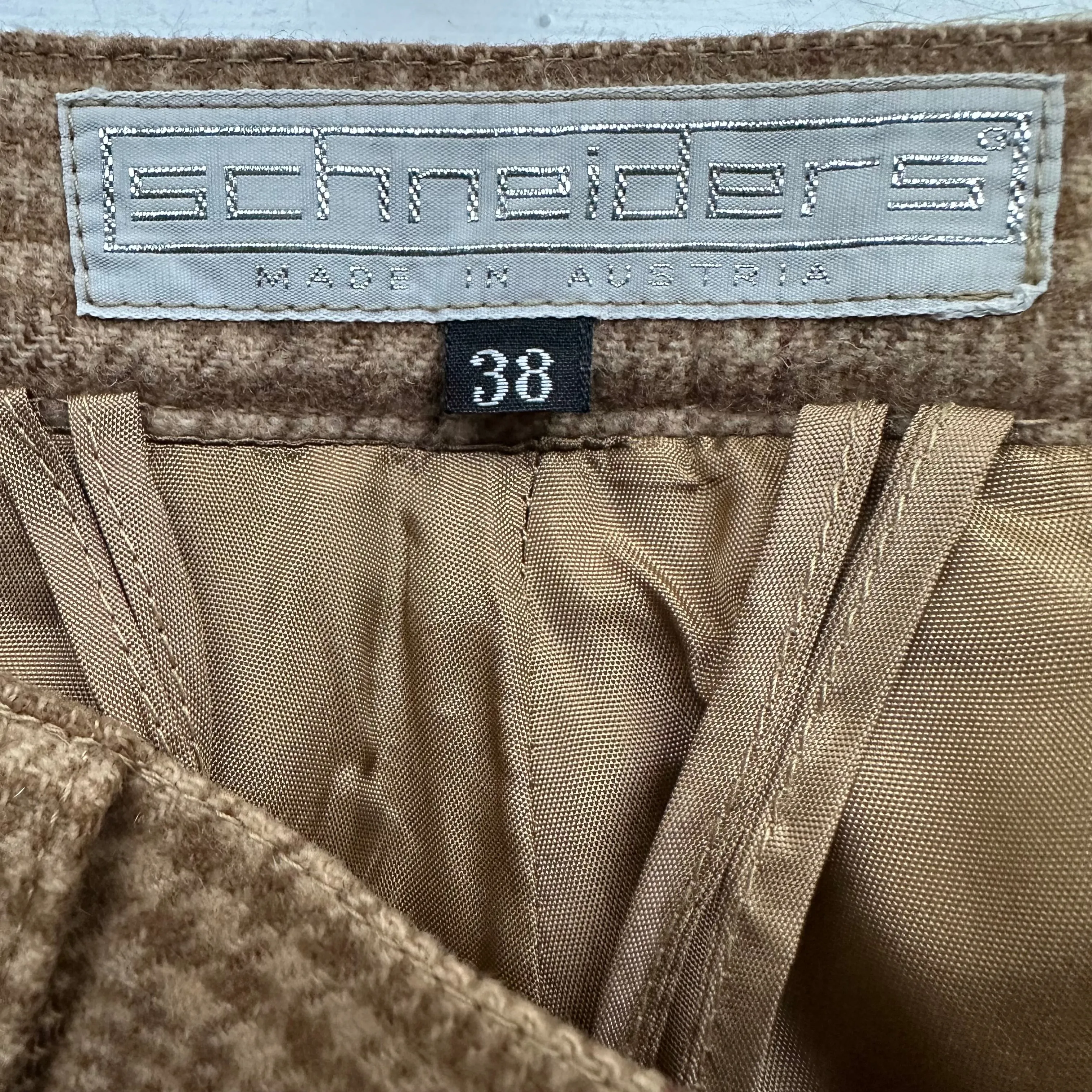 Vintage Glenplaid Wool Culottes - size S