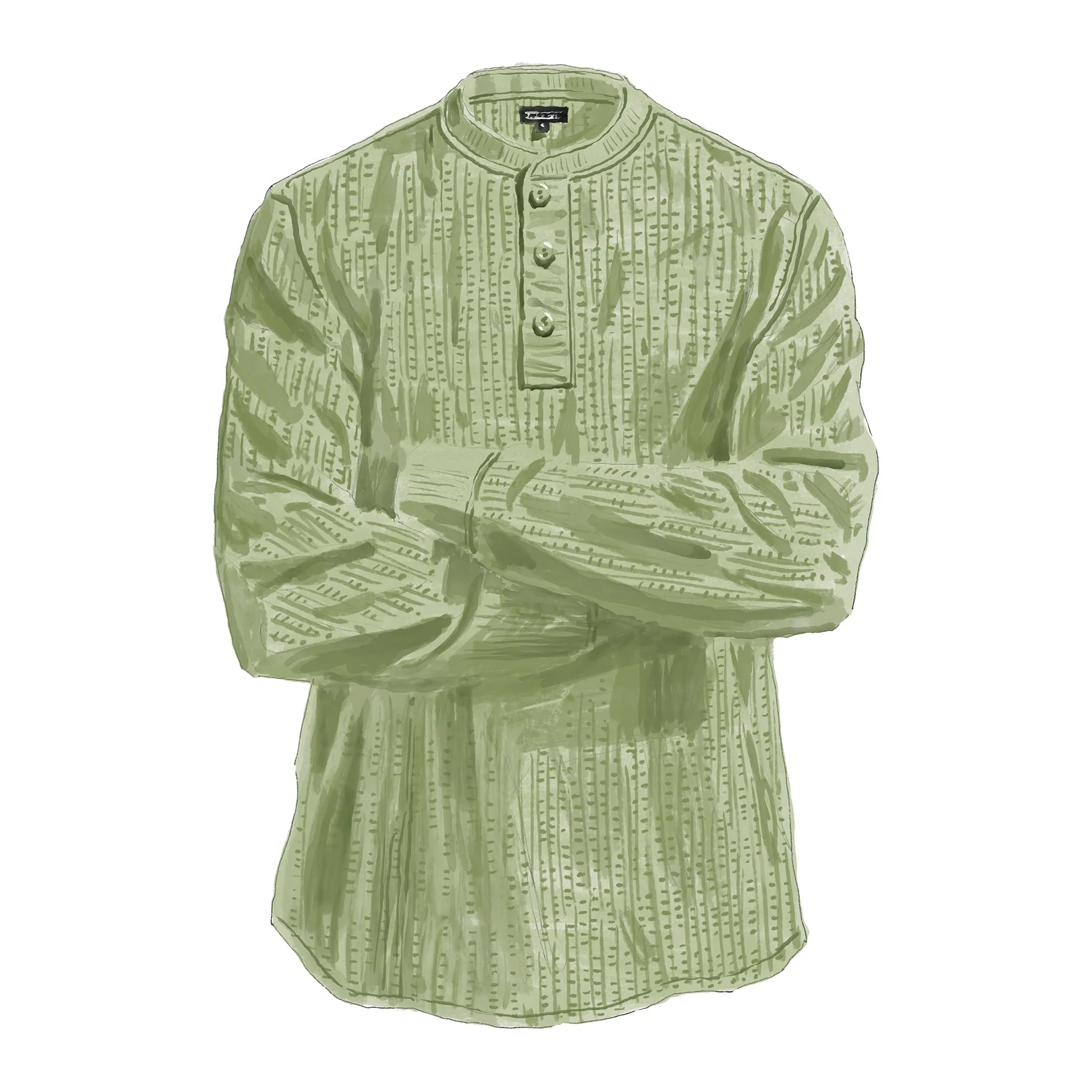 Waffle Thermal Henley