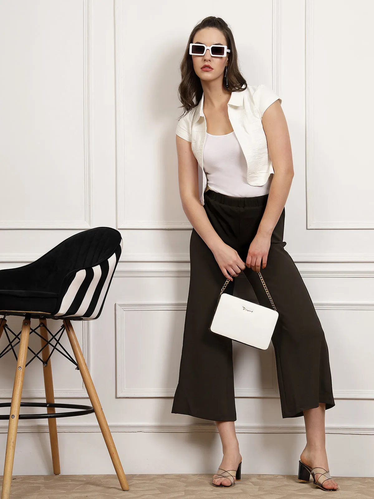 Women Mid Rise Culottes